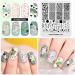 Summer Nail Stamping Plate - Geometry, Leopard, Zebra Patterns | Alexnailart Stencil for DIY Manicure Designs (SU004) - Buy Online on SooperMarket.com