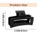 2 Pack Matte Square Claw Clips 3.5 Inch Medium Hair Clamps - Non-slip & Fashionable Hair Accessories for Women and Girls - Buy Online on SooperMarket.com