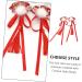 ibasenice 3 Pairs Children's Hairpin Butterfly Hair Clips Chinese New Year Hair Clips Hair Clip Accessories Polymer Clay Cane Styling Hair Clips Decor Red Fabric Ribbon Woman Chinese Style - Buy Online on SooperMarket.com