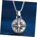 CHILDWEET 1pc Compass Necklace Mens Necklace Mens Pendants Vintage Star Necklace Man Stainless Steel Jewelry - Buy Online on SooperMarket.com