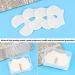 UPIQNG 4 Pcs Shot Pain Reducer Reusable Pain Relief Sheet Hurt Blocker Plastic Immunization Shooting Assist Shot Pain Blocks for Adults Kids White - Buy Online on SooperMarket.com