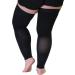 Mojo Compression Sports Thigh Sleeve for Hamstring & Quad Injuries Unisex Small Black | International Shipping Available - Buy Online on SooperMarket.com