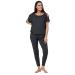 HAPPY MAMA Women's Maternity Breastfeeding Lounge Top Joggers Pyjamas Set 1024p 8 Graphite Melange