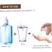 Shop NOLITOY 3pcs Mini Pump Bottles - Perfect for Travel Soap Shampoo & Lotion - Clear Foaming Bottle Set in Miss Pink - Buy Online on SooperMarket.com