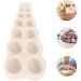 1pc Hemisphere Mold Bubble Decorations DIY Chocolate Mold Christmas Cake Mold Molde para Pastel Cake Baking Molds for Resin Chocolate Making Mold Maker Silica Gel Small Beads Round Light Grey 15.1x6.9cm - Buy Online on SooperMarket.com