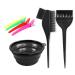 Hair color dye hair dye set 7-piece hairdressing cup bowl combo salon tool set hair dyet bleaching bowl comb brush tinting set set for your own 2 brush+bowl+4 styling clips