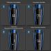Rotary Electric Razor for Men with Pop-up Trimmer, LCD Display, Rechargeable Cordless & Waterproof - Blue - Buy Online on SooperMarket.com