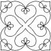 4-Piece Quilting Stencil Set for Machine and Hand Quilting | Borders, Backgrounds, Blocks & Medallions | Heart, Scroll, Butterfly Designs with Guide - Buy Online on SooperMarket.com