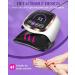 Gugusure 180W UV LED Nail Lamp with LCD Display, Auto Sensor, 4 Timer Settings | Professional Gel Curing Light for Salon and Home Use - Buy Online on SooperMarket.com