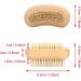 Demeras Wooden Foot 9x5x5 natura Beech Double Sided Nail Brush Remove Dead Skin Cutin Nail Brush Manicure Tool - Buy Online on SooperMarket.com