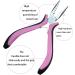 JNAWA Mini Hair Extension Pliers Extension Loops Anti Slip Handles Hair Extension Pliers Professional Hair Extensions Tool for Females Hair - Buy Online on SooperMarket.com