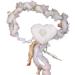 Oralgo Heart-Shaped Collarbone Chain Necklace | Colorful Fluffy Choker Accessory for Girls - Buy Online on SooperMarket.com