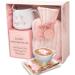 Hot Chocolate Mug Gift Set with Water Bottle, Marshmallows & Candy Cane - Cozy Gift for Women, Teen, Adults (Pink) - Buy Online on SooperMarket.com
