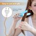 2-in-1 Mini Hair Smooth & Curling Iron - Portable Travel Ceramic Styler for Women & Short Hair - Blue - Buy Online on SooperMarket.com