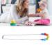 Safe & Vibrant Baby Teething Chew Necklace | Food Grade Silicone Teether - Style 1 - Buy Online on SooperMarket.com