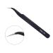 2Pcs Stainless Steel Tweezers Set for Eyelash and Nail Art - Straight and Curved Home Makeup Tool - Buy Online on SooperMarket.com