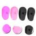 Healeved 4pcs Hair Dye Earmuffs - Black Ear Cuff Baking Oil Shawl - 7.5x5cm - Assorted Color | Shop Now - Buy Online on SooperMarket.com