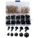 200 pcs 6-12 mm Plastic Safety Eyes  Black Safety Eyes Doll Making with Washer for Toy Making DIY Crafts