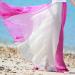 Sanahy Women's Gradient Chiffon Maxi Skirt - Hot Pink | Full/Ankle Length, Elastic Pleated Retro Style - Buy Online on SooperMarket.com