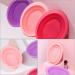 Makeup Brush Scrub Pad Portable Washing Tool Scrubber Brush Cleaner Tool Makeup Brush Cleaning Pad Foldable Bowl Cleaning Tools Folding Silicone Bowl Travel Bowl Silica Gel Make up - Buy Online on SooperMarket.com