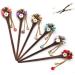 Frcolor Wooden Hair Pin Chinese Hair Sticks with Tassel Retro for Women Hair Styling Blue - Buy Online on SooperMarket.com