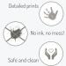 BUSHBABY Inkless Handprint and Footprint Kit - Baby & Pet Paw Print Keepsake - Newborn Essential Baby Gift - Unisex Baby Shower Present - New Mum Must-Have - Silver Wipe Included - Buy Online on SooperMarket.com
