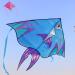 XENTUMI Fish Kite 2 Pack: Easy-to-Fly Beach Kites for Kids & Adults - Blue/Pink Delta Kites for Ages 3-12 - Buy Online on SooperMarket.com