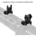 FEYACHI S17 Flip Up Visors - Foldable Front & Rear Iron Sights | Airsoft Accessories for Picatinny Rail - Buy Online on SooperMarket.com