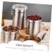 Zerodeko 4pcs Stainless Steel Freshness Container with Lid Metal Container Kitchen Pantry Organizer Travel Nuts Container Coffee Container Tea Bottle Food Container Household Storage Bottle - Buy Online on SooperMarket.com