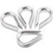 Mtsooning 10PCS Stainless Steel Rope Thimble Rigging Wire Chain Clamp Clip for Sailing Boat Anchor Fishing - Ideal for Commercial & Industrial Applications - Buy Online on SooperMarket.com