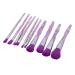 Soft Lightweight Portable Purple Makeup Brush Set - 10 Pcs Blush & Eyeshadow - Skin Friendly Cosmetics for Daily Use - International Shipping Available - Buy Online on SooperMarket.com