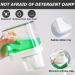 WANDGU Airtight Detergent Dispenser with Doser: 2 Pieces Reusable Washing Powder Dispenser Detergent Box Airtight Washing Powder Container White 1100 ml + 700 ml - Buy Online on SooperMarket.com