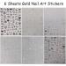 6 Sheets Heart Nail Art Stickers - 3D Self-Adhesive Valentine's Day Decals for Manicure Decoration - Buy Online on SooperMarket.com