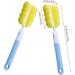 8-Piece Foam & Bottle Cleaning Brush Set for Baby Bottles & Cups - Orange Blue Green Pink - Buy Online on SooperMarket.com