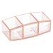 Clear Acrylic Makeup Brush Holder - 3-Compartment Vanity Organizer for Skincare & Makeup Storage | HBlife - Buy Online on SooperMarket.com