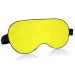 Haskirky Light Blocking Eye Mask Breathable and Adjustable Adult Men and Women Travel on Business Trips Yoga Meditation Light Smooth Comfortable Eye Mask Office Deep Sleep Goodies Pure Plain Yellow