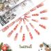 Vatocu Christmas Snowflakes Glitter False Nails - Long Xmas Press On Nails for Women and Girls (24pcs) - Buy Online on SooperMarket.com