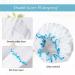 G2PLUS 2PCS Large Shower Cap for Long Hair - 32CM Clear Reusable Elastic Bath Cap for Women and Girls - Ideal for Spa and Home Use - Buy Online on SooperMarket.com