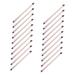 Gogogmee 20pcs Double Brush Makeup Brush Eye Shadow Brush Beauty Tools Makeup Supplies Golden