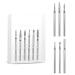 Lusofie 6 Pcs Nail Drill Bits Set Cuticle Drill Bit 3/32 Diamond Carbide Cuticle Remover Drill Bits for Nails Professional Cuticle Clean Nail Drill Bit Safety Remove Cuticle Dead Skin Cleaner Tool