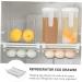 Mikinona Egg Storage Box Storage Drawers Fridge Crisper Fridge Egg Holder Bin Multifunction re-usable - Buy Online on SooperMarket.com
