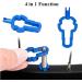 4-in-1 Bike Valve Key Set - Tone Valve Key for Presta & Valve Extensions - Valve Outlet & Nut Set - Blue | International Shipping - Buy Online on SooperMarket.com