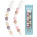 Kowlone pacifier chain young girls silicone dummy clips pacifier strap pacifier chains pacifier clips holder for baby shower 2-pack (pink) a: pink