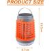 Electric Mosquito Killer Lamp Mosquito Lamp Mosquito Zapper Electric Fly Killer Electric Fly Zapper Household Use Indoor Outdoor Mosquito Trap Portable(Color:Orange) - Buy Online on SooperMarket.com