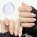 White Pearl Chrome Nail Powder - Iridescent Mirror Effect Aurora Metallic Holographic Pigment for DIY Manicure Nails - Buy Online on SooperMarket.com