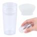 Clear Nail Art Stamper Set - Silicone French Manicure and Jelly Stamp for DIY Nail Art Accessories - Perfect for French Smile Lines - Buy Online on SooperMarket.com
