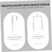 BUGUUYO 4pcs Storage Hooks Closet Hooks for Wall Kitchen Cabinet Coat Hook Door Hook No Punching 19X9X5CM White - Buy Online on SooperMarket.com
