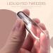 Stainless Steel Eyelashes Eyebrow Tweezer + LED Light - Buy Online on SooperMarket.com