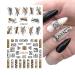 Brown Leopard Print Nail Stickers - Water Transfer Decals for Cute Nail Design - Autumn/Winter Manicure - Women/Girls Nail Decoration - Buy Online on SooperMarket.com