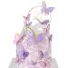 Cake Decorations Butterfly Cupcake Toppers 3D Butterfly Happy Birthday Cake Topper Cupcake Toppers for Girls Women Wedding Cake Toppers Baby Shower CupcakeToppers. (B)